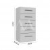 COMODA 5G RODIAL SAVANA BRANCO 1CO0522 COMODA 5G RODIAL SAVANA BRANCO 1CO0522