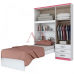 ROUPEIRO 4P. ABRIR 3G C/ CAMA MX LISBOA BRANCO / PINK ROUPEIRO 4P. ABRIR 3G C/ CAMA MX LISBOA BRANCO / PINK