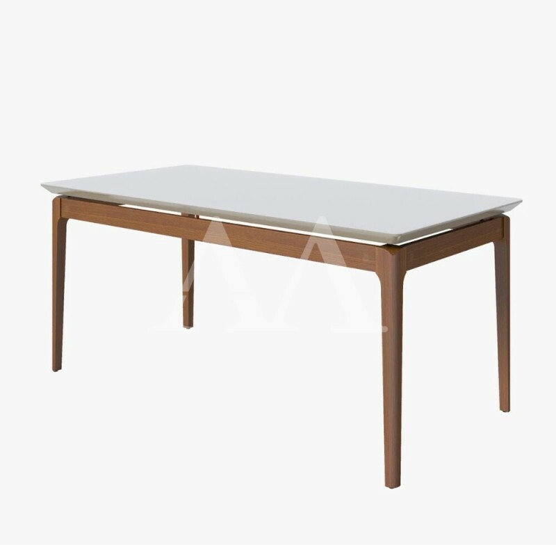 MESA IMCAL WIND 1.2 C/ VIDRO RETANGULAR OFF WHITE / NATURE MESA IMCAL WIND 1.2 C/ VIDRO RETANGULAR OFF WHITE / NATURE