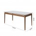 MESA IMCAL WIND 1.2 C/ VIDRO RETANGULAR OFF WHITE / NATURE MESA IMCAL WIND 1.2 C/ VIDRO RETANGULAR OFF WHITE / NATURE