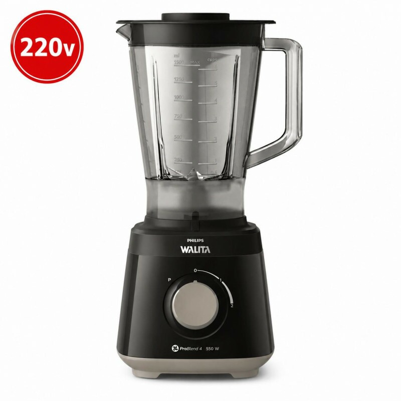 LIQUIDIFICADOR PHILIPS WALITA DAILY 550W 2 VEL 220V PRETO