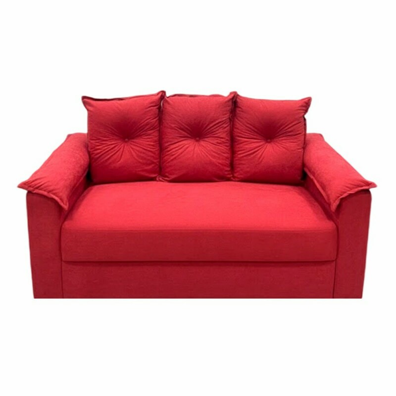CJ ESTOFADO LIFESPUMA 2/3 LUGARES PAULINHA VERMELHO