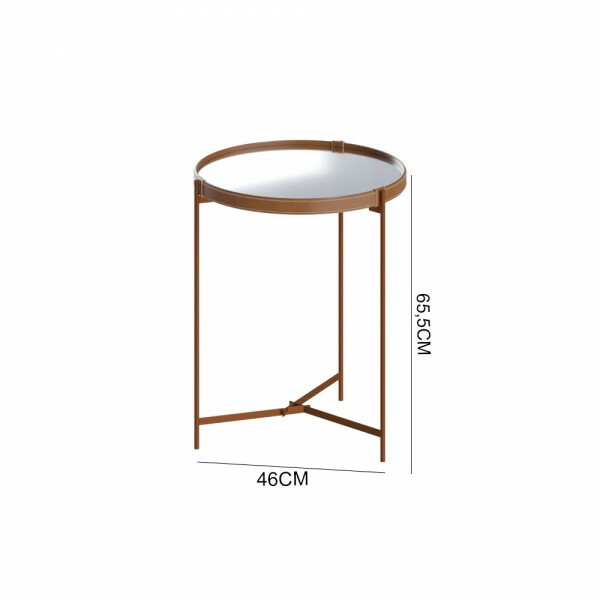 MESA LATERAL IMCAL AQUA-P ESPELHO COBRE MESA LATERAL IMCAL AQUA-P ESPELHO COBRE