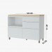 BALCAO NESHER 1P 4G RAINHA 120CM BRANCO/NATURE 500692 BALCAO NESHER 1P 4G RAINHA 120CM BRANCO/NATURE 500692
