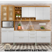 BALCAO NESHER 2P 3G BURGUESA PREMIUM 120CM FREIJO/BRANCO 500548 BALCAO NESHER 2P 3G BURGUESA PREMIUM 120CM FREIJO/BRANCO 500548