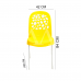 CADEIRA FORTE PLASTICO DELUXE REDONDA AMARELA CADEIRA FORTE PLASTICO DELUXE REDONDA AMARELA