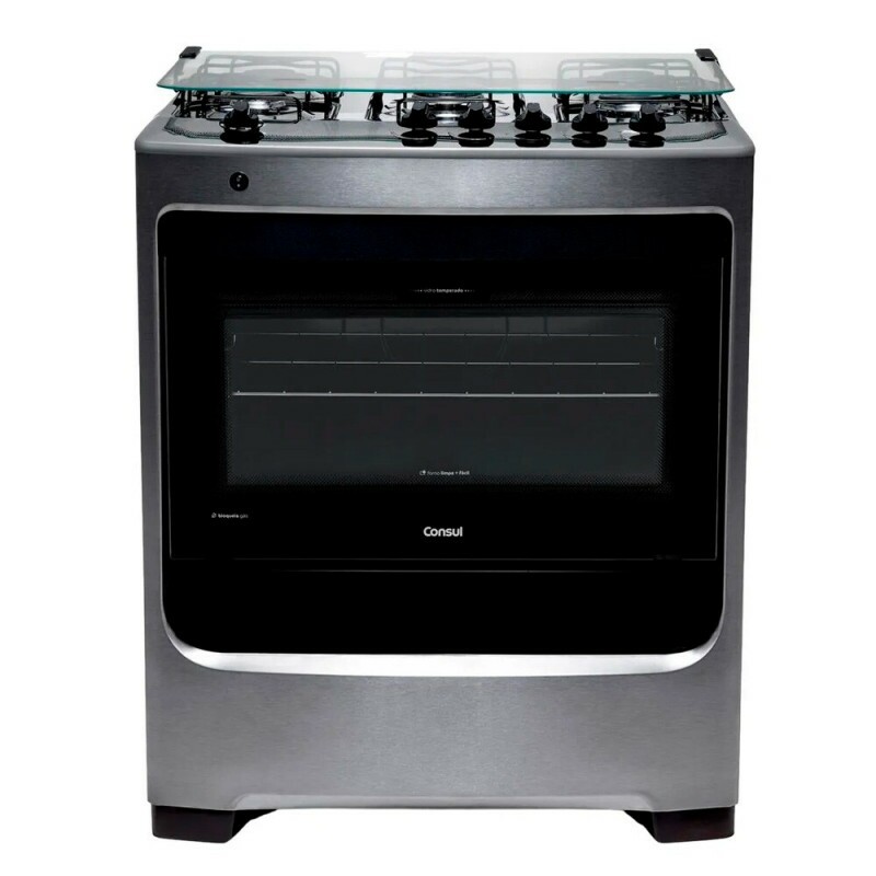 FOGAO 5B CONSUL CFS5NA MESA INOX INOX FOGAO 5B CONSUL CFS5NA MESA INOX INOX