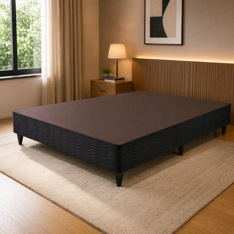 BASE BOX 138X188X30 ORTOBOM SOMMIER CAMURCA PRETO