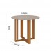 CJ MESA 4C CIMOL FLORA REDONDA C/VIDRO 109X109 NATURE / OFF WHITE / GENGIBRE CJ MESA 4C CIMOL FLORA REDONDA C/VIDRO 109X109 NATURE / OFF WHITE / GENGIBRE