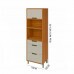 PANELEIRO NESHER TORRE QUENTE 1P 3G IMPERATRIZ FREIJO / OFF WHITE 500367 PANELEIRO NESHER TORRE QUENTE 1P 3G IMPERATRIZ FREIJO / OFF WHITE 500367