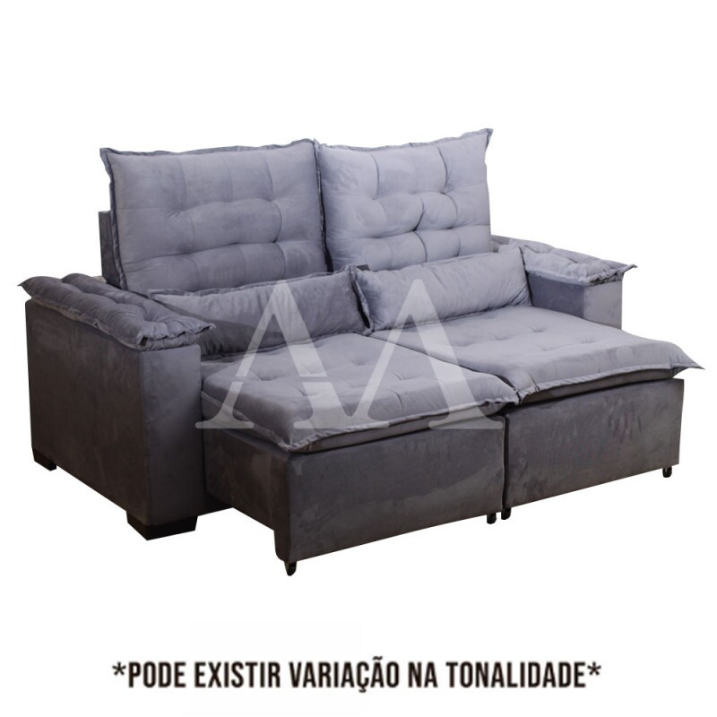 ESTOFADO RG GUATEMALA RETRATIL 2.20 CINZA ESTOFADO RG GUATEMALA RETRATIL 2.20 CINZA