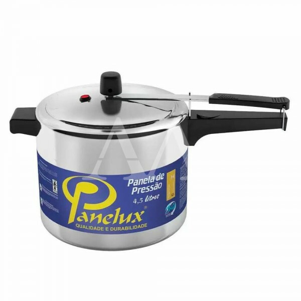 PANELA DE PRESSAO PANELUX 4,5L POLIDA ALUMINIO PANELA DE PRESSAO PANELUX 4,5L POLIDA ALUMINIO