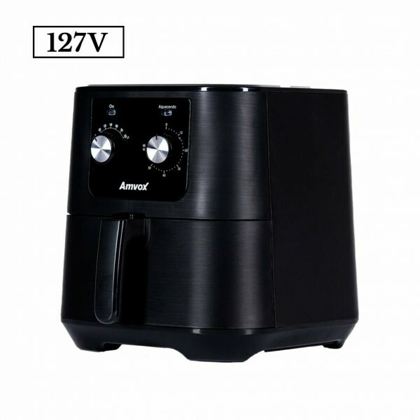FRITADEIRA 7L AMVOX AIR FRYER ANALOGICA ARF1255 1700W 110V INOX/PRETA FRITADEIRA 7L AMVOX AIR FRYER ANALOGICA ARF1255 1700W 110V INOX/PRETA