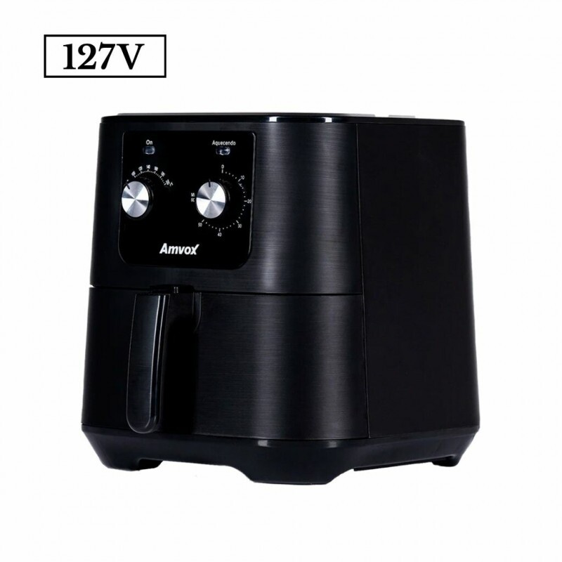 FRITADEIRA 7L AMVOX AIR FRYER ANALOGICA ARF1255 1700W 110V INOX/PRETA