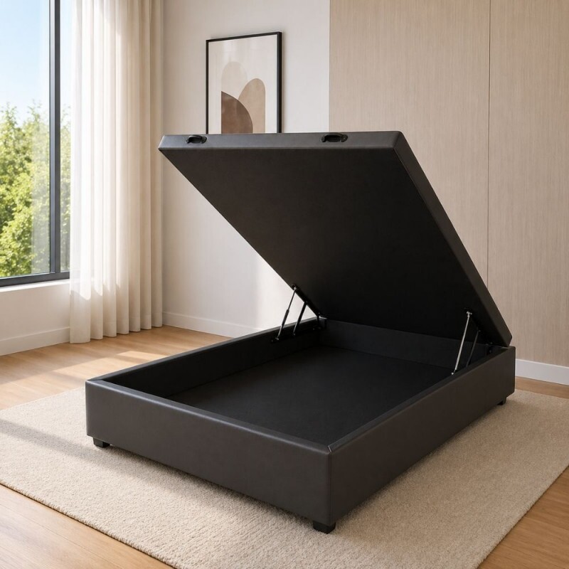 BASE BAU 138X188X39 MEGAFLEX BAU CORINO PRETO