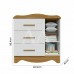 COMODA 3G 1P. ABRIR PEROBA LISI PLUS BRANCO BRILHO/AMENDOA COMODA 3G 1P. ABRIR PEROBA LISI PLUS BRANCO BRILHO/AMENDOA