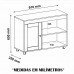 RACK ARTELY SAMPA CINAMOMO/OFF WHITE RACK ARTELY SAMPA CINAMOMO/OFF WHITE