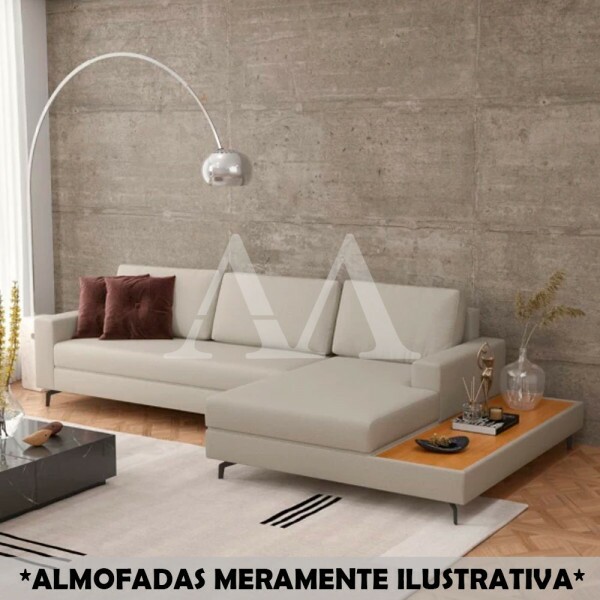 ESTOFADO PEREIRA MOVEIS 6 LUGARES LOFT 322 COM CHAISE E DECK LINHO AREIA ESTOFADO PEREIRA MOVEIS 6 LUGARES LOFT 322 COM CHAISE E DECK LINHO AREIA