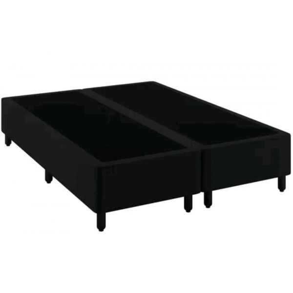 BASE BOX 138X188X27 BIPARTIDA MERON SOFT PRETO BASE BOX 138X188X27 BIPARTIDA MERON SOFT PRETO