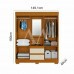 ROUPEIRO 4P ABRIR 2G C/ESPELHO ACP ISABELY CAPELINHA CINAMOMO/OFF WHITE ROUPEIRO 4P ABRIR 2G C/ESPELHO ACP ISABELY CAPELINHA CINAMOMO/OFF WHITE