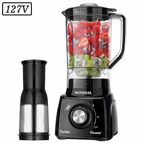 LIQUIDIFICADOR MONDIAL L-99 FB 3 VEL 127V PRETO LIQUIDIFICADOR MONDIAL L-99 FB 3 VEL 127V PRETO