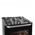 FOGAO 5B SUGGAR PISO BEST GLASS MESA DE VIDRO PRETO FOGAO 5B SUGGAR PISO BEST GLASS MESA DE VIDRO PRETO