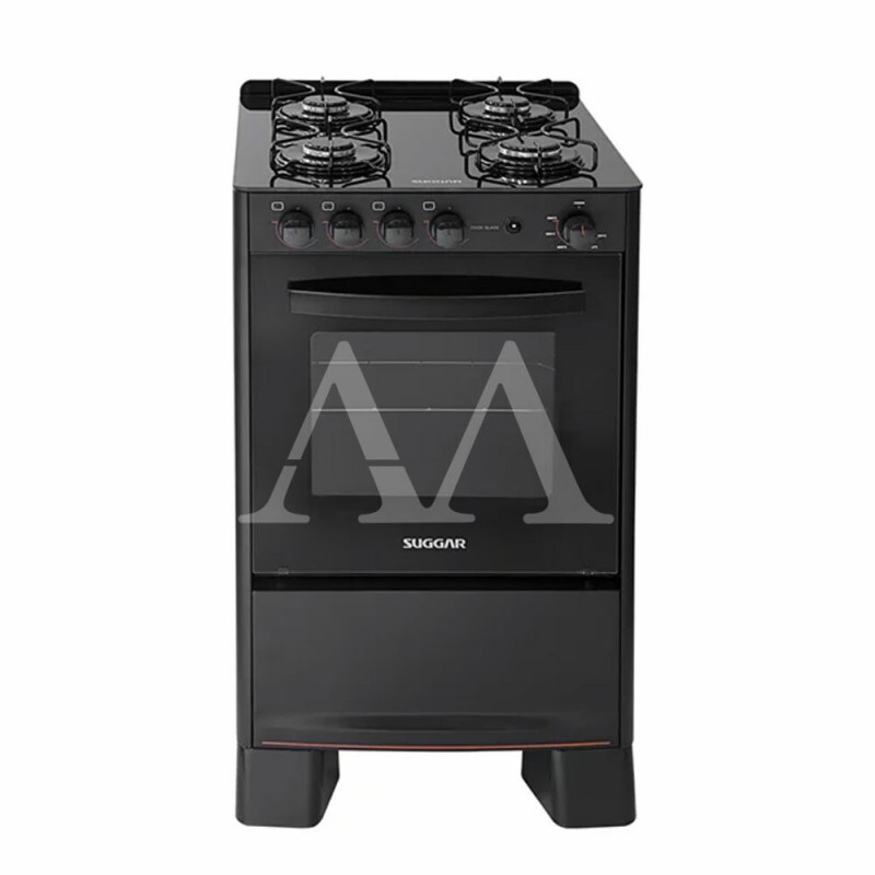 FOGAO 4B SUGGAR PISO COOK GLASS MESA VIDRO PRETO FGVCG410PT FOGAO 4B SUGGAR PISO COOK GLASS MESA VIDRO PRETO FGVCG410PT