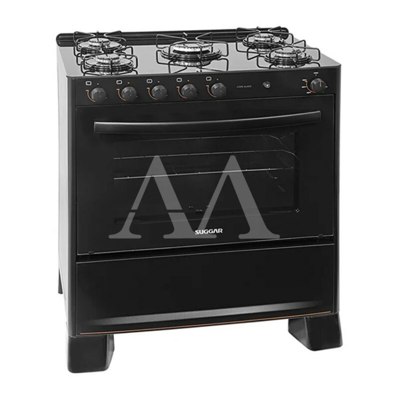 FOGAO 5B SUGGAR PISO COOK GLASS MESA VIDRO PRETO FGVCG510PT FOGAO 5B SUGGAR PISO COOK GLASS MESA VIDRO PRETO FGVCG510PT
