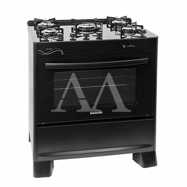 FOGAO 5B SUGGAR PISO NEO GLASS MESA VIDRO PRETO FOGAO 5B SUGGAR PISO NEO GLASS MESA VIDRO PRETO