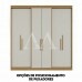 ROUPEIRO 6P. ABRIR 2G HERVAL PH1804 C/PES CARVALHO VERMONTT/OFF WHITE ROUPEIRO 6P. ABRIR 2G HERVAL PH1804 C/PES CARVALHO VERMONTT/OFF WHITE