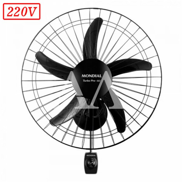 VENTILADOR MONDIAL NVP-PRO-50 PAREDE 50CM 5 PAS 3 VEL 220V PRETO VENTILADOR MONDIAL NVP-PRO-50 PAREDE 50CM 5 PAS 3 VEL 220V PRETO
