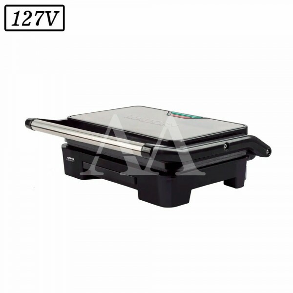 SANDUICHEIRA GRILL MALLORY ASTERIA COMPACT 900W 127V INOX/PRETA SANDUICHEIRA GRILL MALLORY ASTERIA COMPACT 900W 127V INOX/PRETA