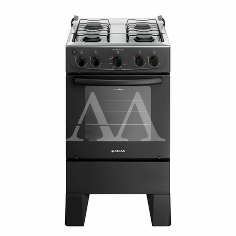 FOGAO 4B ATLAS MILAO PLUS PRETO FOGAO 4B ATLAS MILAO PLUS PRETO