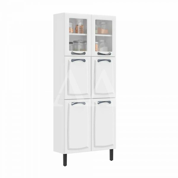 PANELEIRO ITATIAIA 6P. 2 C/ VIDRO NEW PREMIUM 80CM BRANCO 1882 PANELEIRO ITATIAIA 6P. 2 C/ VIDRO NEW PREMIUM 80CM BRANCO 1882