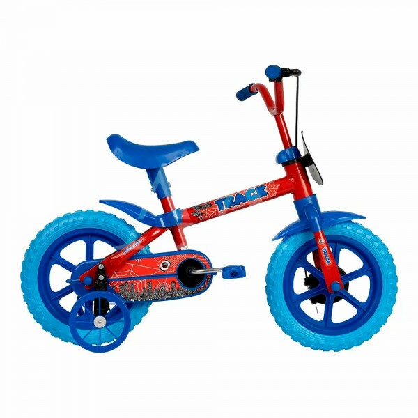 BICICLETA TK3 TRACK ARCO IRIS ARO 12 INFANTIL S/MARCHA VERMELHO/AZUL BICICLETA TK3 TRACK ARCO IRIS ARO 12 INFANTIL S/MARCHA VERMELHO/AZUL