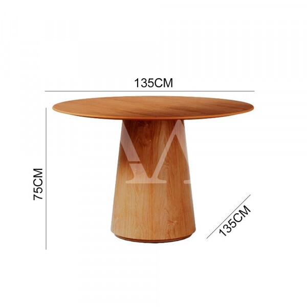 MESA IMCAL ZARA 1.35 TAMPO LAMINADO REDONDA CINAMOMO MESA IMCAL ZARA 1.35 TAMPO LAMINADO REDONDA CINAMOMO