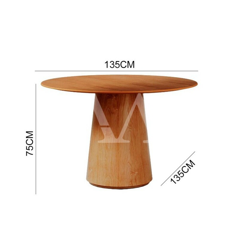 MESA IMCAL ZARA 1.35 TAMPO LAMINADO REDONDA CINAMOMO MESA IMCAL ZARA 1.35 TAMPO LAMINADO REDONDA CINAMOMO