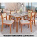 MESA AGN ALICE RETANGULAR 156X90 C/VIDRO MADEIRA/OFF WHITE MESA AGN ALICE RETANGULAR 156X90 C/VIDRO MADEIRA/OFF WHITE