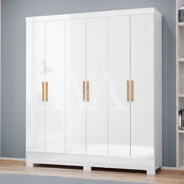 ROUPEIRO 6P. ABRIR 2G MX GLIESE BRANCO NEVE ROUPEIRO 6P. ABRIR 2G MX GLIESE BRANCO NEVE