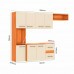 COZINHA FELLICCI COMPACTA MILA C/ BALCAO CINAMOMO/OFF WHITE COZINHA FELLICCI COMPACTA MILA C/ BALCAO CINAMOMO/OFF WHITE
