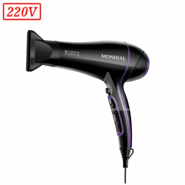 SECADOR DE CABELO MONDIAL BLACK PURPLE SCN-01 2000W 220V SECADOR DE CABELO MONDIAL BLACK PURPLE SCN-01 2000W 220V
