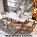 MESA IMCAL WOOD 1.8 C/ VIDRO RETANGULAR OFF WHITE/NATURE MESA IMCAL WOOD 1.8 C/ VIDRO RETANGULAR OFF WHITE/NATURE