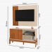 COMBO RACK PAINEL MOBLER 1.2 WOOD CINAMOMO MEL/OFF WHITE COMBO RACK PAINEL MOBLER 1.2 WOOD CINAMOMO MEL/OFF WHITE