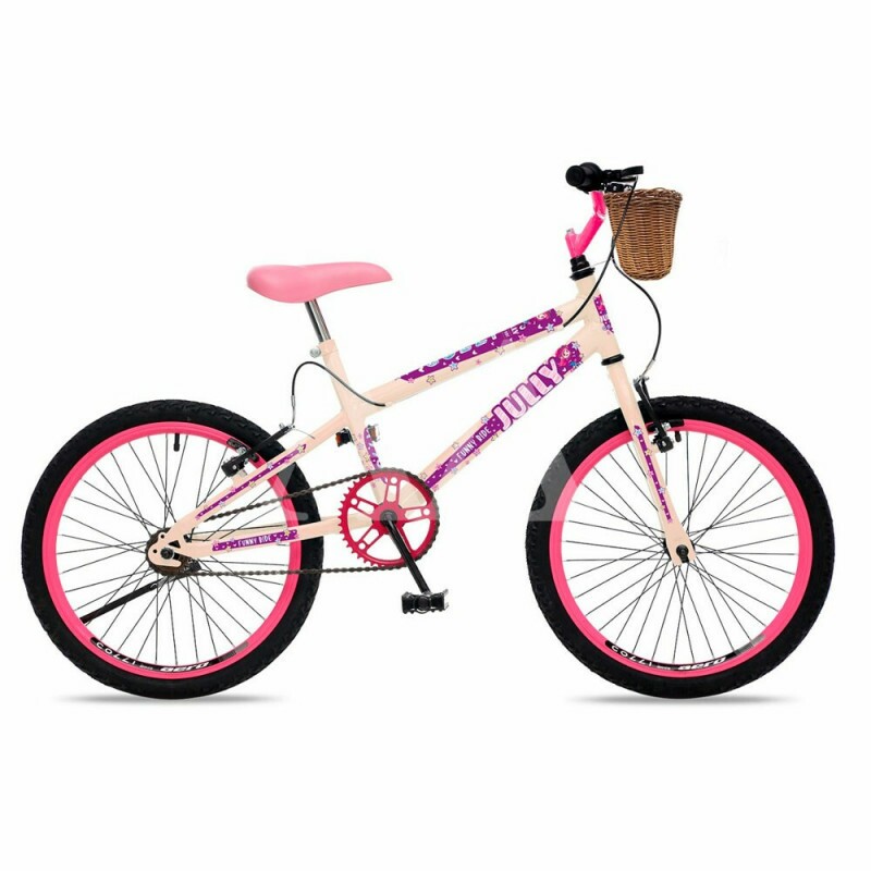 BICICLETA COLLI JULLY ARO 20 S/MARCHA C/CESTO BEGE
