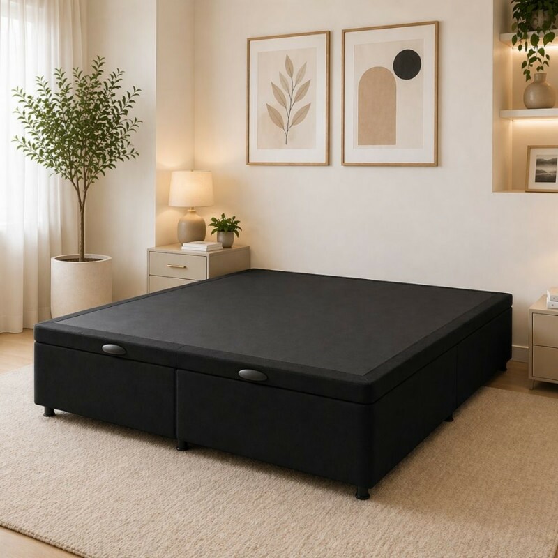 BASE BAU 138X188X38 ULTRABOX SOMMIER ROMA BAU CORANO PRETO