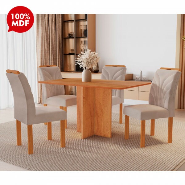 CJ MESA 4C CEL MOVEIS SALINAS RETANGULAR 120X80 TAMPO LONDRES S/VDO CAD.PARATI TEC 169 CINAMOMO CJ MESA 4C CEL MOVEIS SALINAS RETANGULAR 120X80 TAMPO LONDRES S/VDO CAD.PARATI TEC 169 CINAMOMO