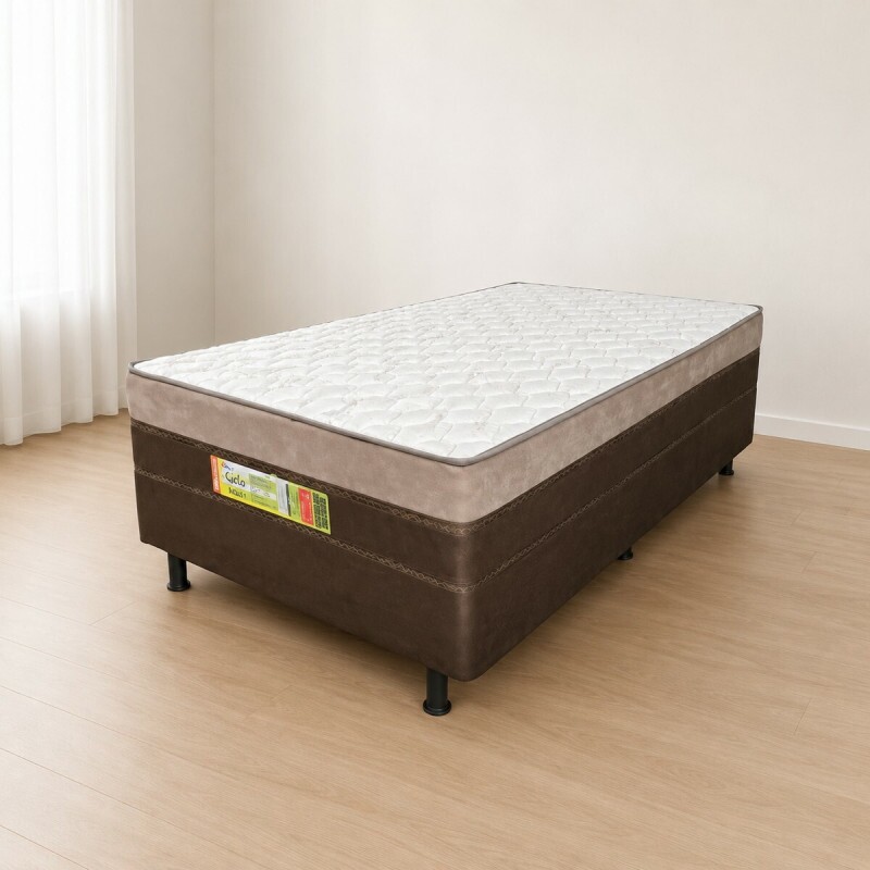 CAMA BOX D28 110X198X52 MERON SAFIRA PLUS