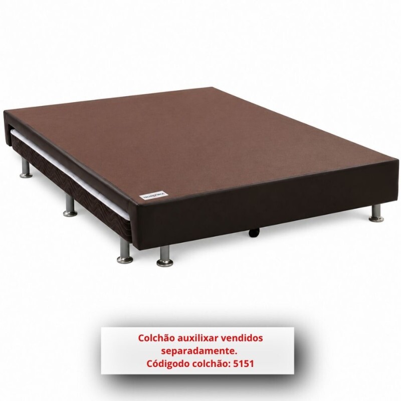 BASE BOX 138X188X25 ORTOBOM SOMMIER CORINO VAZADA PRETO