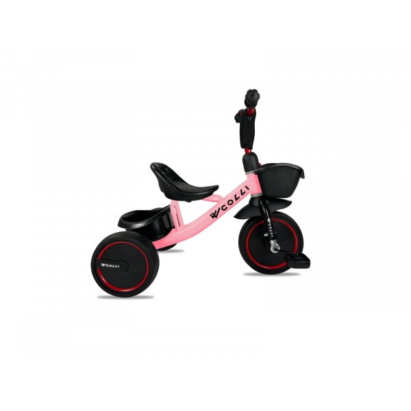 TRICICLO COLLI KIM C/ CESTINHA ROSA