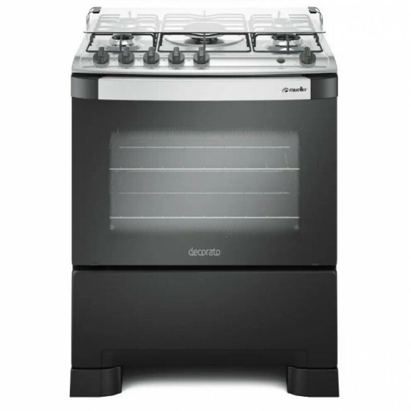 FOGAO 5B MUELLER DECORATO PRETO FOSCO FOGAO 5B MUELLER DECORATO PRETO FOSCO